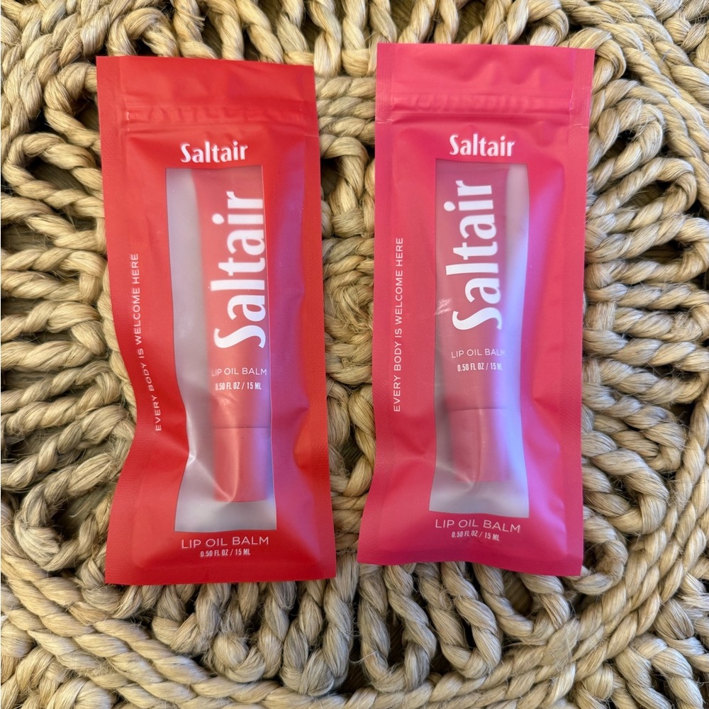 New 2pk Saltair lip oil balm